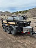 400 Gallon Slide In Vacuum tank on dump trailer